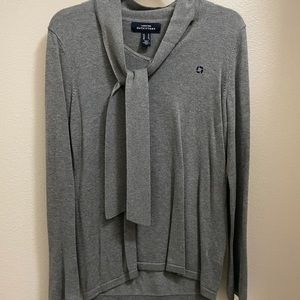 Chase Uniform Sweater with tie neck